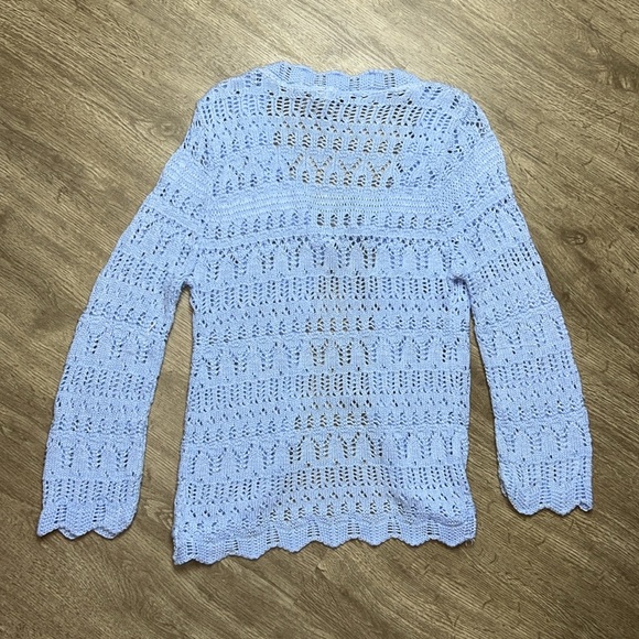 Vintage Knit Front Tie Open Cardigan Sweater - Picture 2 of 6